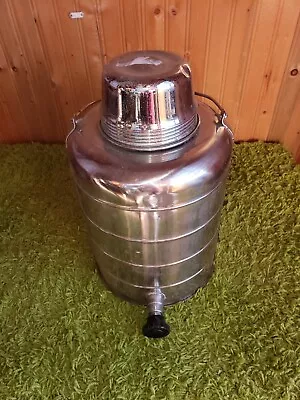 Vintage Carrollton Co Stainless Steele 1 Gallon Thermos/Jug Model 441 • $40