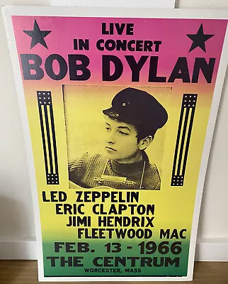 $19.95 • Buy BOB DYLAN Concert Poster 1966 Centrum Led Zeppelin Jimi Hendrix Fleetwood Mac