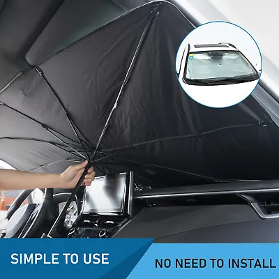 Universal Car Sun Shade Umbrella Windshield Cover Foldable Visor For Sedan 56  • $20.89