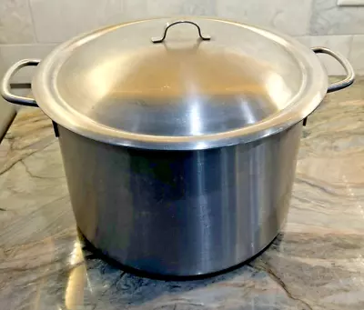 Vintage Vollrath Stainless Steel Ware Stock Pot & Lid Pre-owned • $30