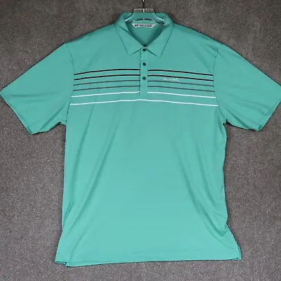 $29.97 • Buy Travis Matthews Shirt Men Green XXL Large Golf Collared Polo Embroidered Logo