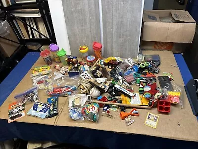 U9 Toy Bin Lot - Pokemon Matchbox Hot Wheels Cars Games Crayons Lego De37 • $0.99