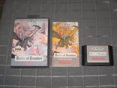 Master Of Monsters For Sega Genesis. Authentic. Cleaned/Tested. RARE! Strategy! • $249.99