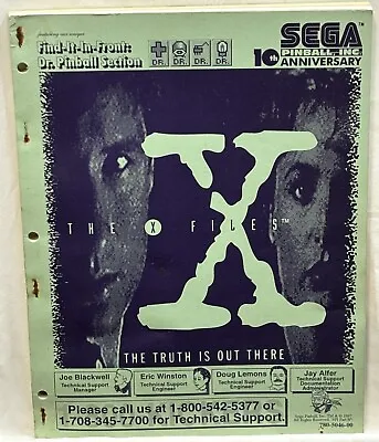 Original-sega-x Files-owners Manual • $25