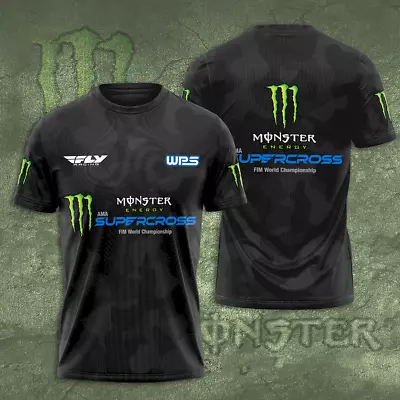 Fanmade A-M Supercross Championship Polyester 3D Printed T-Shirt S-5XL Gifts • $9.99