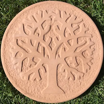 Tree Of Life Stepping Stones - Garden Path - Round Stepping Stones - Terracotta • £29.74