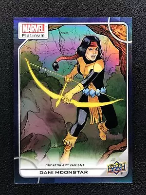 2023 UD Marvel Platinum Dani Moonstar Creator Art Variant Yellow 1:600 DZWL • $1