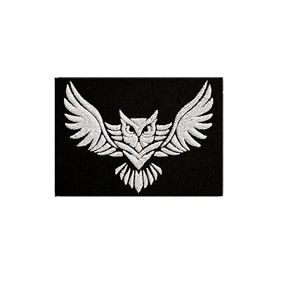 $5.98 • Buy Owl Swooping Embroidered Iron-On Applique Badge Outdoor Camping Nature Animals