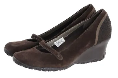 Merrell Petunia Print Women's Wedge Loafers Shoes Size 8 Suede Brown • $27.20