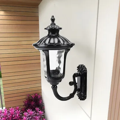 Traditional Outdoor Garden Wall Light Coach Lantern Sconce Lamp Outside Lighting • £20.95
