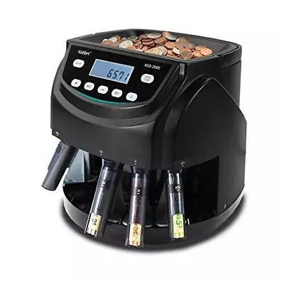 KCS-2000 Professional USD Coin Counter Machine Coin Sorter Wrapper/Roller • $159.99