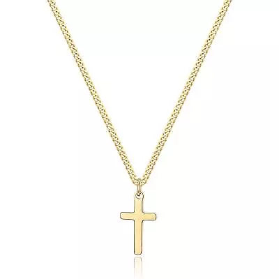 14K Gold Filled Cross Necklace For Men Small Cross Pendant Necklace • $20.56