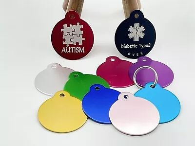 Medical Alert  ID Name Tags  Personalized Engraved Alert  Tags I.C.E PAWPAW TAGS • $9.44