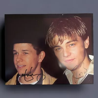 1995 Leonardo DiCaprio & Mark Wahlberg 8x10 Photo RON GALELLA Signed Autograph • $79.95