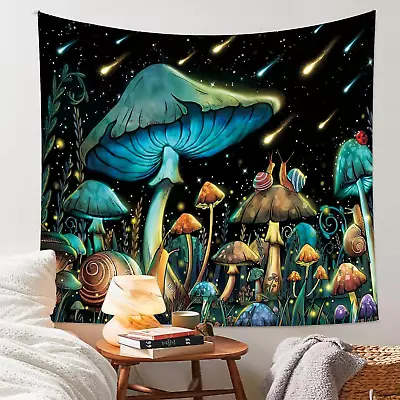 Mushroom Plant Tapestry Meteor Shower Tapestry For Bedroom Aesthetic Decor Snai • $19.59