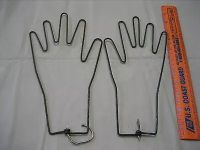 Vintage Metal Wire Glove Forms Hangers Stretchers Dryers Hand Displays • $15.99