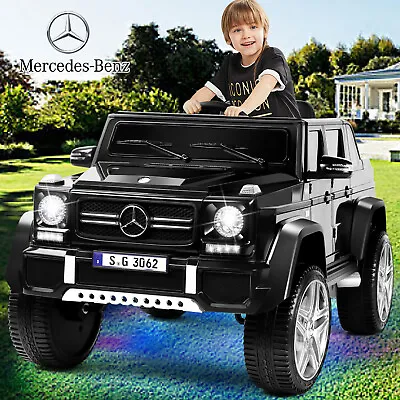 Black 12V Electric Kids Ride On Car Mercedes-Benz Toys Truck Lights Music Remote • $239.99