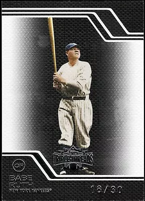 2008 Topps Triple Threads BABE RUTH 10 Yankees ONYX Black Numbered 18/30 MVP HOF • $29.99