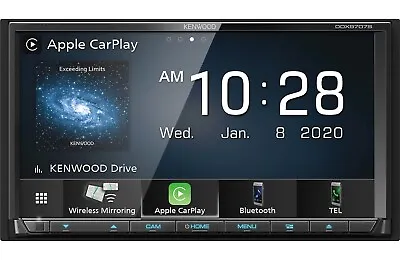 Kenwood DDX9707S 2-DIN 6.95  DVD/CD Receiver W/AM/FM Tuner & Wireless Apple Car • $649