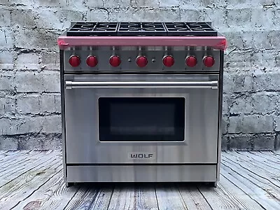 $5699 • Buy Wolf Range 36” 6 Sealed Burners, Large All Gas Oven, Warranty!