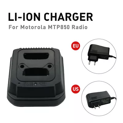2-Bank Battery Desktop Battery Rapid Charger For Motorola MTP850 Two-Way Radio • $28.99