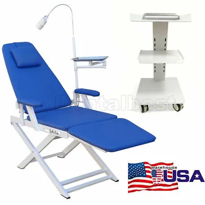 Dental Portable Type-Folding Chair Unit Rechargeable / Mobile Tool Cart Trolley • $524.38