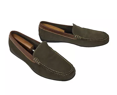 Martin Dingman Royal Venetian Suede Leather Driving Moccasins Loafers Shoes 11.5 • $89.99