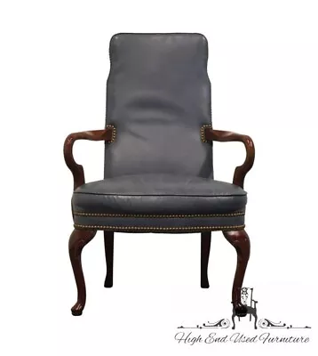 HICKORY CHAIR Co. Solid Mahogany Traditional Style Dining Arm Chair W. Studde... • $420
