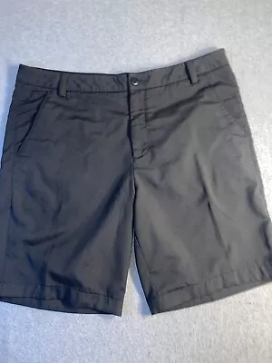 Puma Golf Shorts Mens 34 Black Performance Chino 9.5” Flat Front Stretch • $14.99