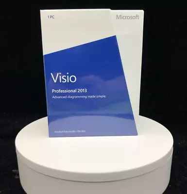 Brand New Microsoft Visio Professional 2013 Product Key Card (D87-05358) No Disc • $61.92