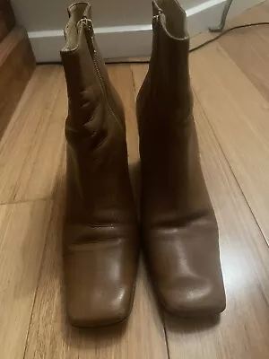 Country Road Tan Leather Boots Size 39.5 • $35