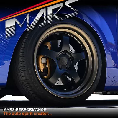 MARS MP-S1 18 Inch Black Face Deep Bronze Dish Alloy Wheels Rims 5x112 AUDI VW • $1499.99