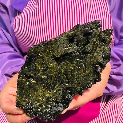 2.39LB Natural Green Epidote Quartz Crystal Gemstone Rough Specimen Healing • $0.99