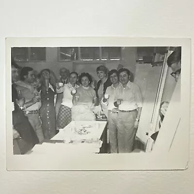 Wild Party Affectionate Couple Fun 1960s? Original Vintage Photo Snapshot • $6