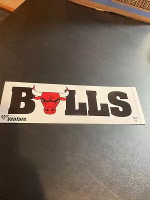 2 1996 CHICAGO BULLS NBA Team Bumper Sticker Decal VENTURE Artex Sportswear LOGO • $3.25