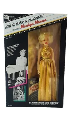 Vintage 80's Marilyn Monroe Doll Famous Gold Dress 11.5  Collectors Edition  • £48.25