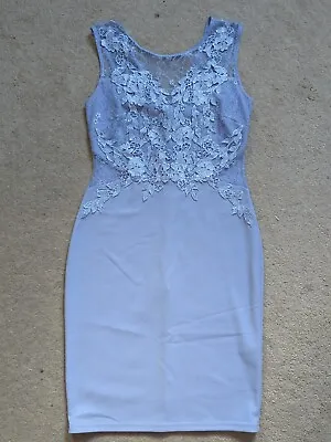 Pale Blue/ Lilac Lipsy Michelle Keegan Dress Size 10 / 12 • £6