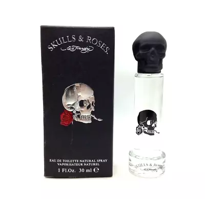 Skulls & Roses By Ed Hardy 1 Oz / 30 Ml Eau De Toilette Spray Men Open Box R8 • $13.99