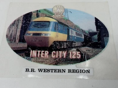 £4.95 • Buy Vintage GWR 150 Railway - INTERCITY 125 Vinyl Glass Window Sticker 