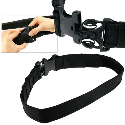 £13.12 • Buy Adjustable Comfortable Black Tactical Security Police Duty Utility Belt