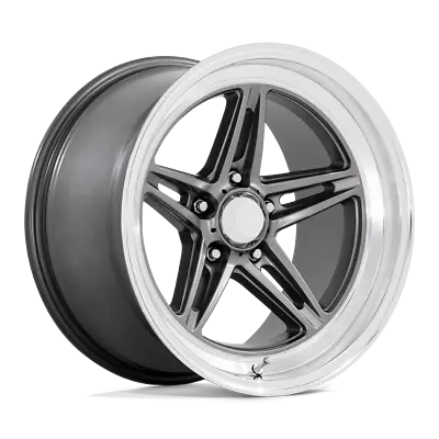 1 New 18X8 American Racing Vintage VN514 Groove Gray 5X120.65 5X4.75 ET0 Wheel • $265.29