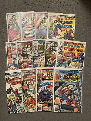 Marvel Team Up Comics Book Lot 13 Spider-man Byrne 23 25 54 55 59-67 VG+ • $29.99
