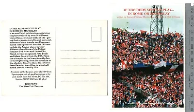 Manchester United Promotional Postcard If The Red's Should Play In Rome/Mandalay • £2.99