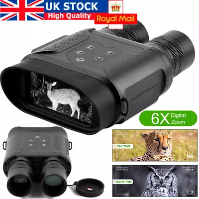 6X ZOOM Binoculars5X ZOOM MonocularsHD 4K IR Night Vision Hunting Camera • £46.99