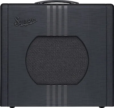 Supro Delta King 10 Black With Black Stripes With 10  Speaker All Tube Tone • $599.99