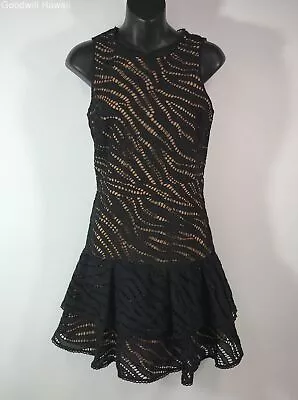 MICHAEL KORS Black Sleeveless Zipper Cotton Dress Women - Size 2 • $12.99