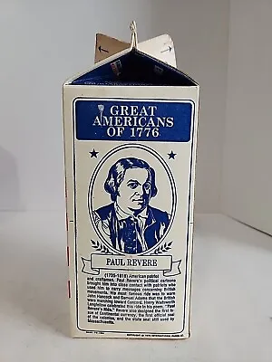 1976 Great Americans Of 1776 Dairylea Half Gallon Milk Carton Paul Revere • $19.95