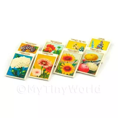 8 Mixed Dolls House Flower Seed Packets - Set 2 • £7.50