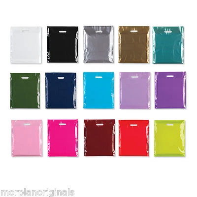 £13.05 • Buy Plastic Carrier Bags Coloured Strong Patch Handle Small Medium Large Extra Large