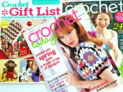 $10.80 • Buy Lot 3 CROCHET Magazine Crochet Today 2008 & 2011, Crochet Special GIFT LIST 2011
